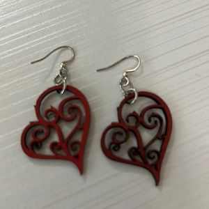 Heart earrings !! 💕💕